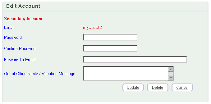edit account form